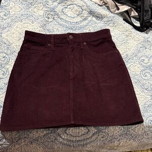 Calvin Klein Jeans Deep Burgundy Mini Skirt